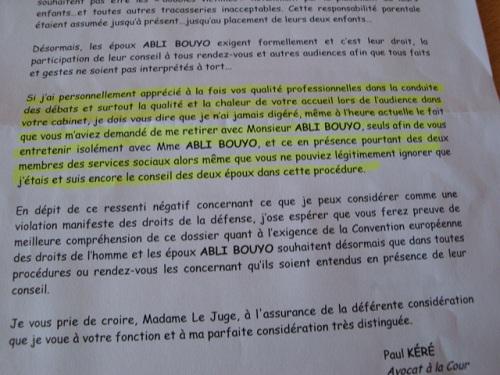 Violation des droits de la défense