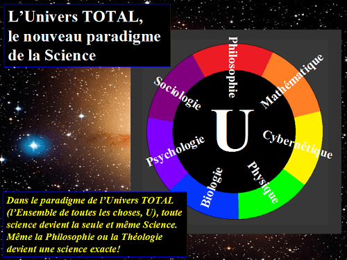 Toute science est une version de la Science de l'Univers TOTAL