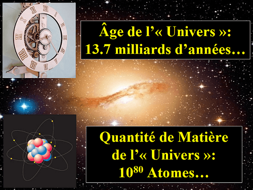 Limites de NOTRE univers