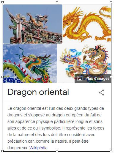 Dragon oriental