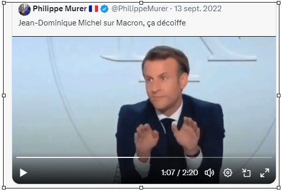 Macron vu par Jean-Dominique Michel