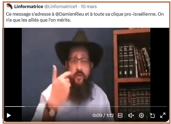 Une vraie juive condamne les propos d'un rabbin faux juif