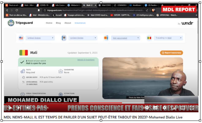 Voyage France-Mali, vaccination Civid et projet de génocide en Afrique