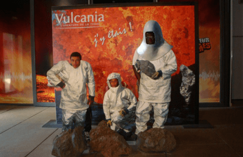 Nous quatre à Vulcania en 2009