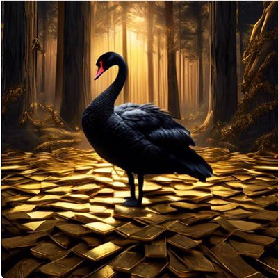 Cygne Noir sur Or