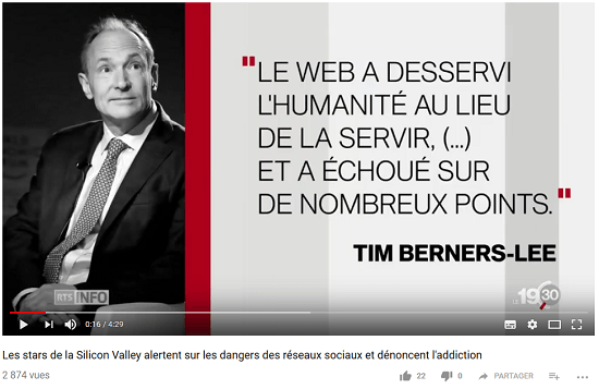 Quand les créateurs du web ne likent plus leur création