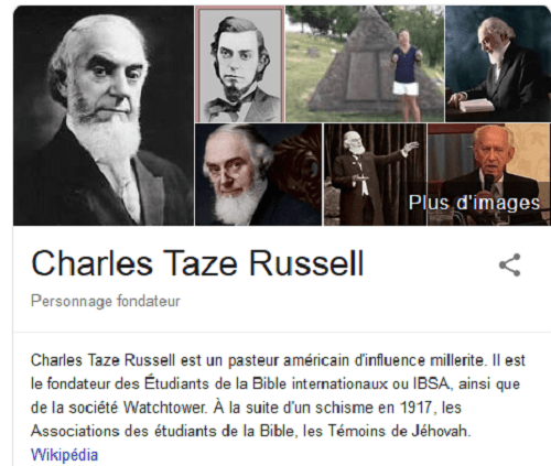 Charles Taze Russell, fondateur des Témoins de Jéhovah