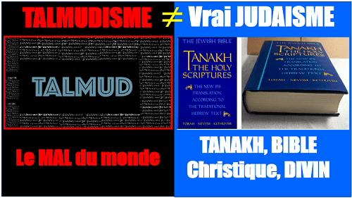 Il faut maintenant distinguer le Talmud du Tanakh