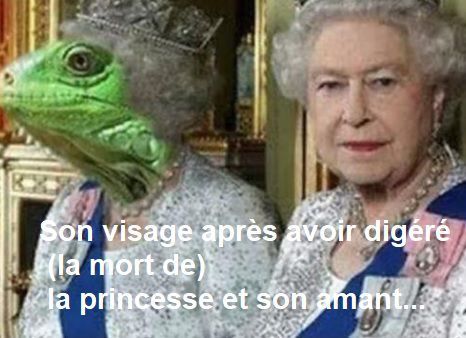 Elizabette 2 après avoir dégéré Diana et son amant