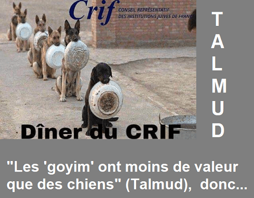 Les goyim invités au Dîner du Crif pour recevoir des ordres