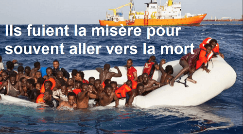 Migrants africains dans la Méditerranée