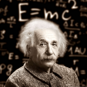 Papy Einstein E égale m c 2