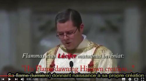 Pape Françoais glorifie Lucifer