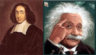 Baruch Spinoza et Albert Einstein