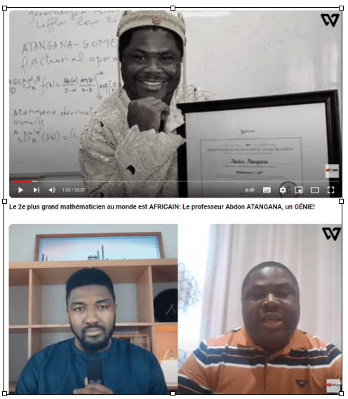 Abdon ATANGANA, deuxième plus grand mathématicien au monde