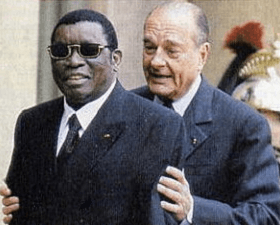 Eyadéma Gnassingbé et Jacques Chirac